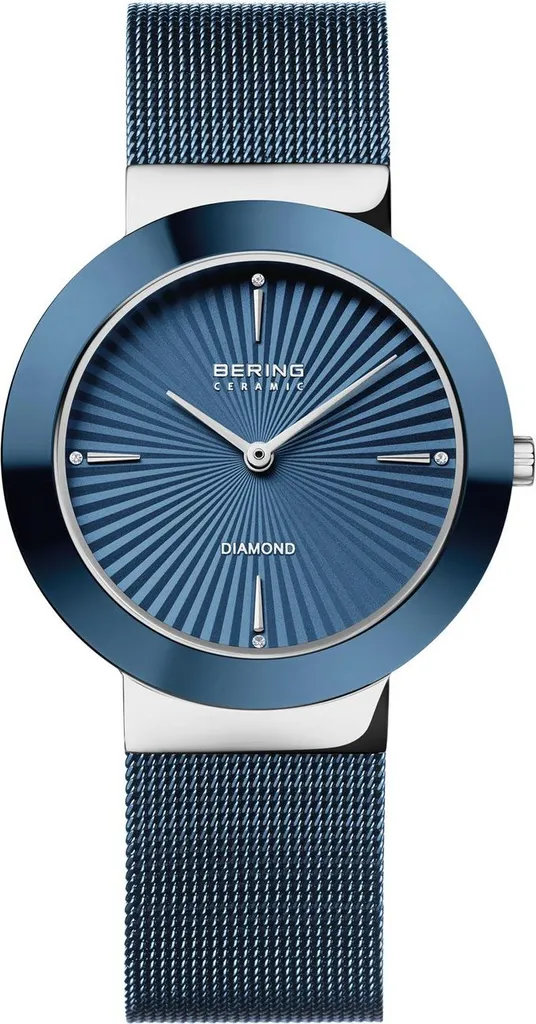 Montre Bracelet Femme Bering avec Maillons Céramique et Verre Saphir