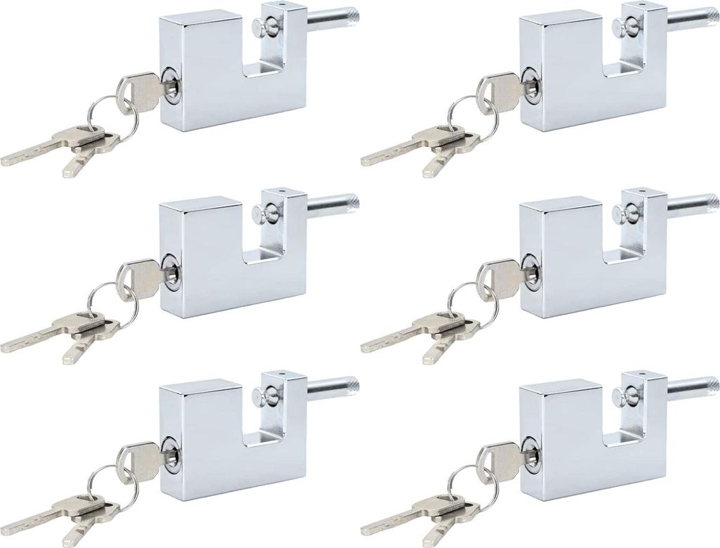 vidaXL Vorhängeschloss Silber Stahl