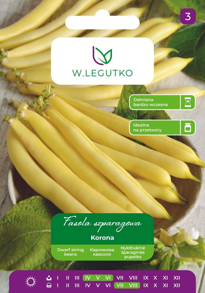 Nasiona fasoli zwykłej korona 40g - W.Legutko Zdjęcie produktu 