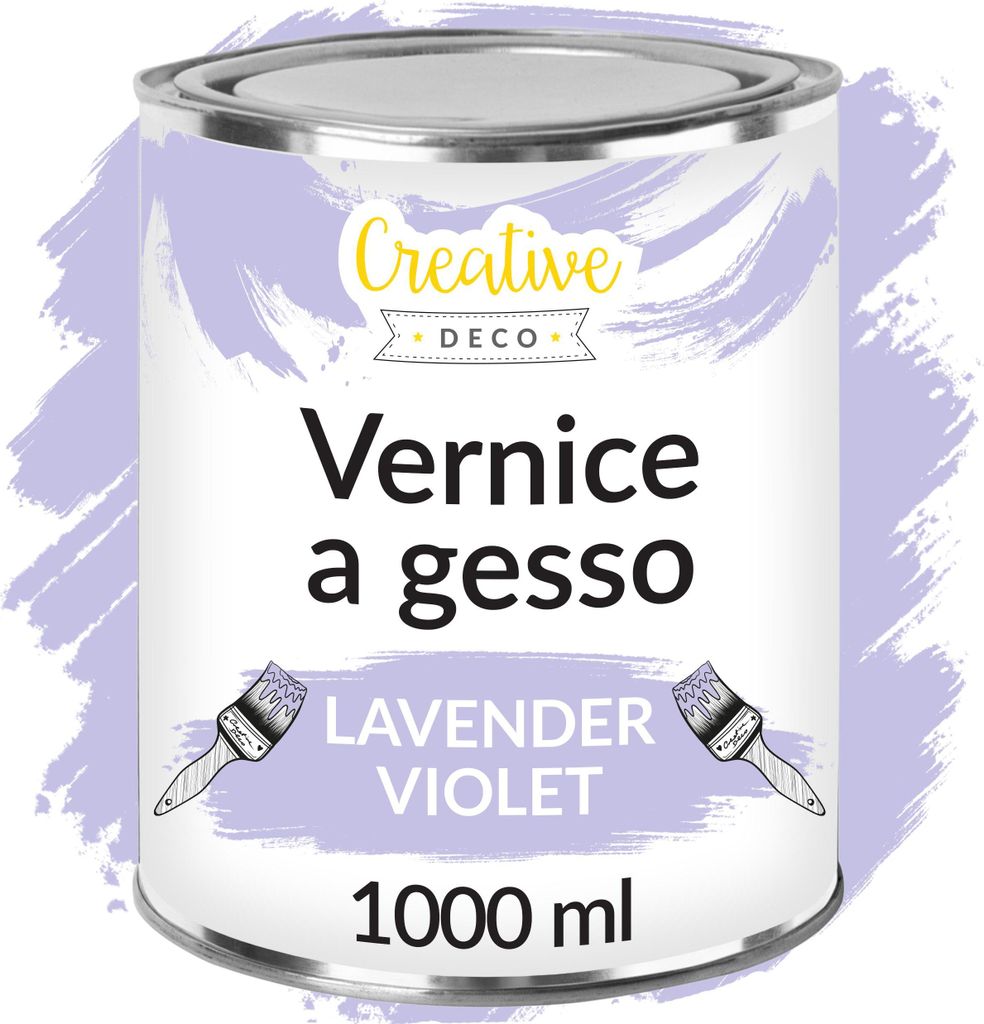 Creative Deco Vernice a Gesso Viola | 1L | Vernice per Immagine del prodotto 