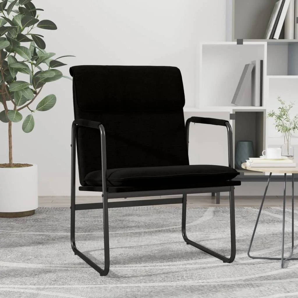Offerta Sedia Lounge The Living Store Nera Tessuto 55x64x80 cm