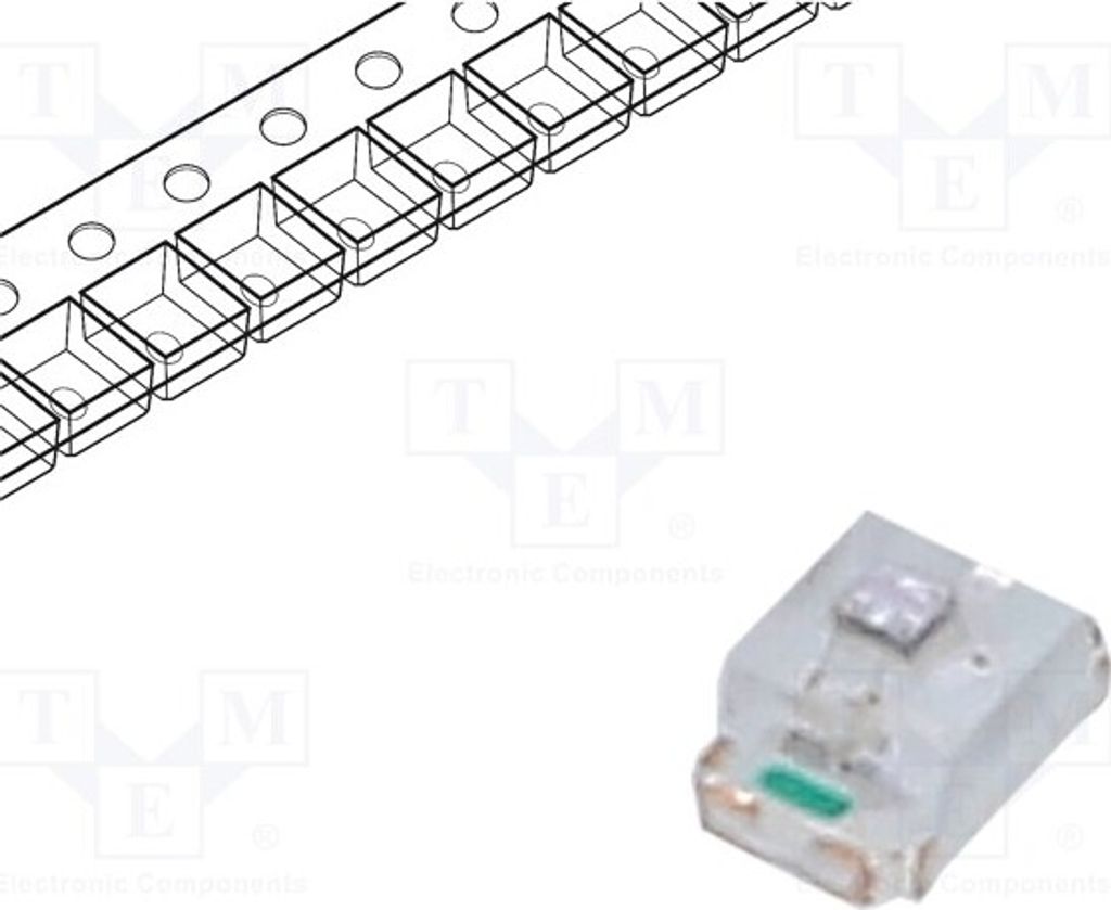 5x LED 3÷4V 20mA grün 120° 400÷700mcd Ausführung: blinkend OSPS0805C1E ( B) Speci