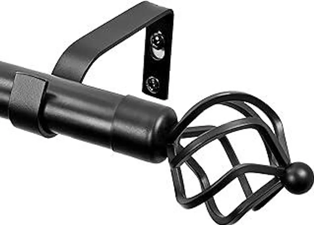 Bastone Tende Estensibile Deconovo Nero | Stile Industriale 212cm