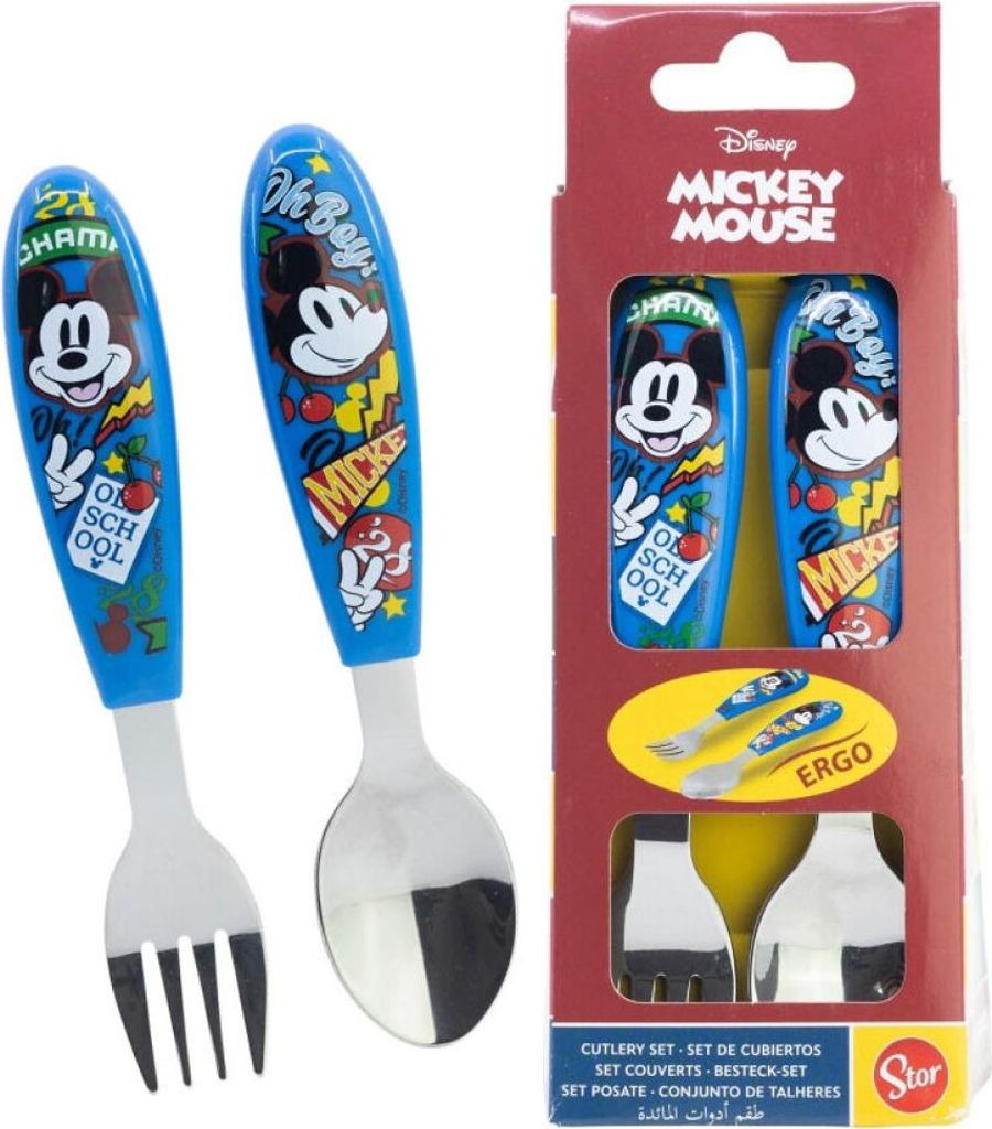 Disney Mickey True Champions Metall-Ergonomie-Besteckset - 2-teilig