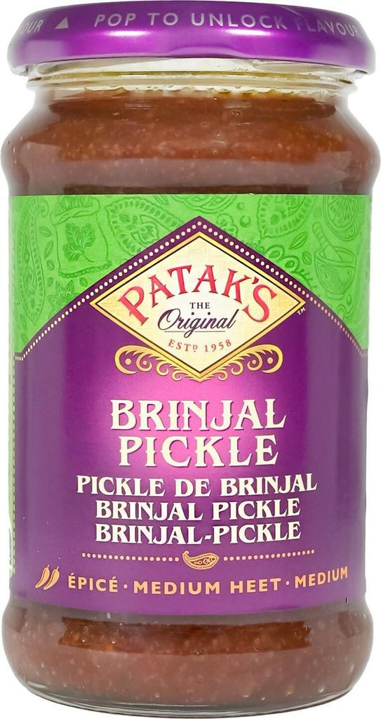 Patak's - Brinjal Pickle - mit Auberginen - 312 g Produktbild 