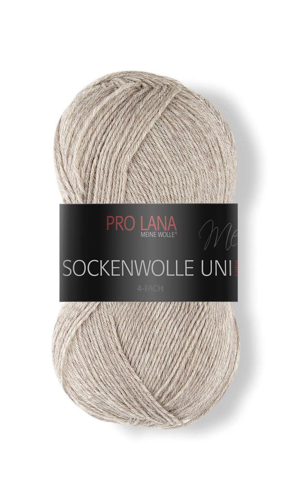 Pro Lana Sockenwolle 4fädig Uni 100g Farbe (410) Produktbild 