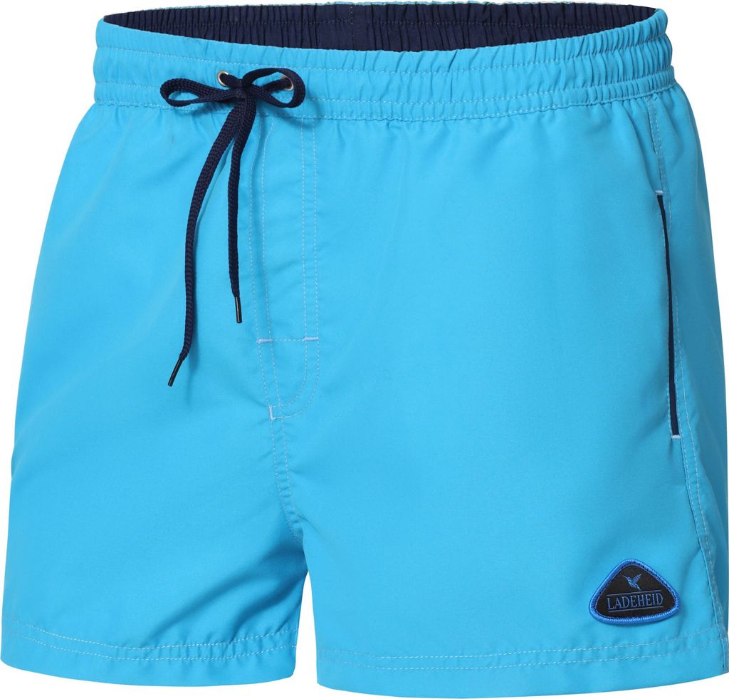 Ladeheid Herren Badehose Badeshorts Beachshorts Schwimmhose LAZA1001 (Azurblau Marineblau, 6XL)