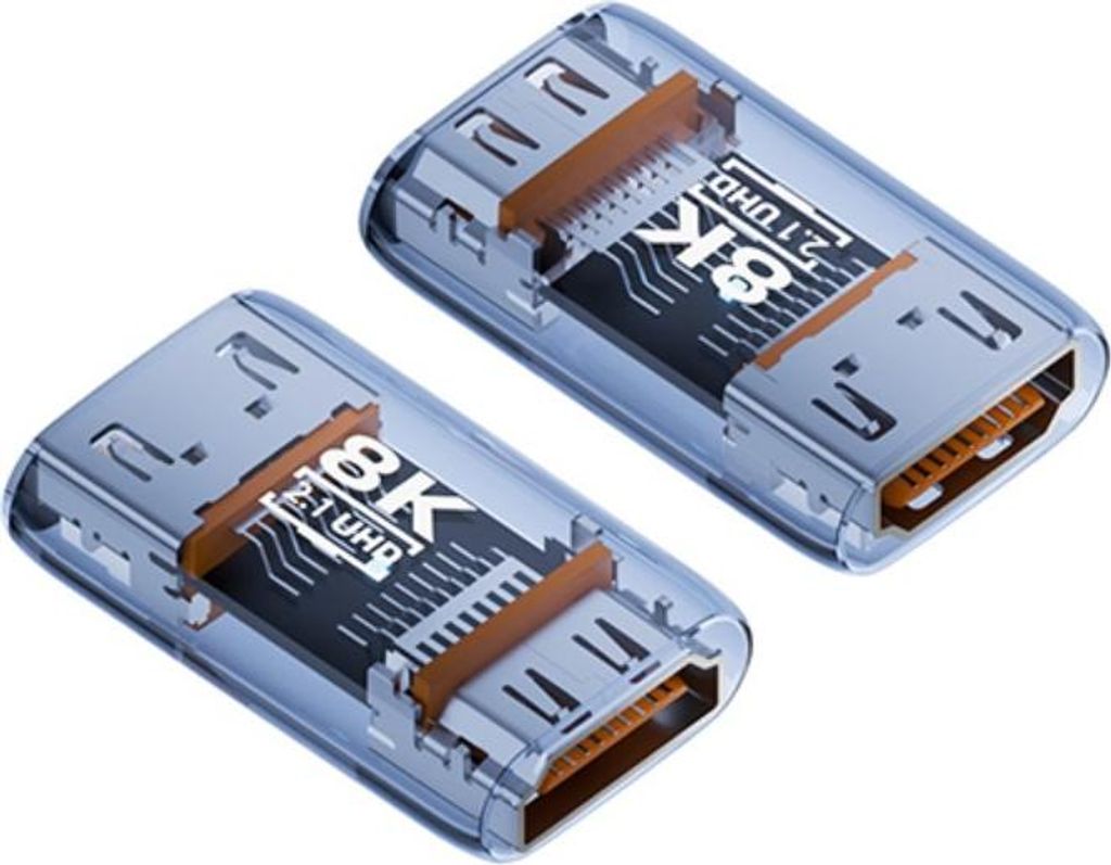 INF 8K HDMI 2.1 Kupplung Adapter ABS 3er Set 3,17cm x 2,1cm für TV Monitor Blau