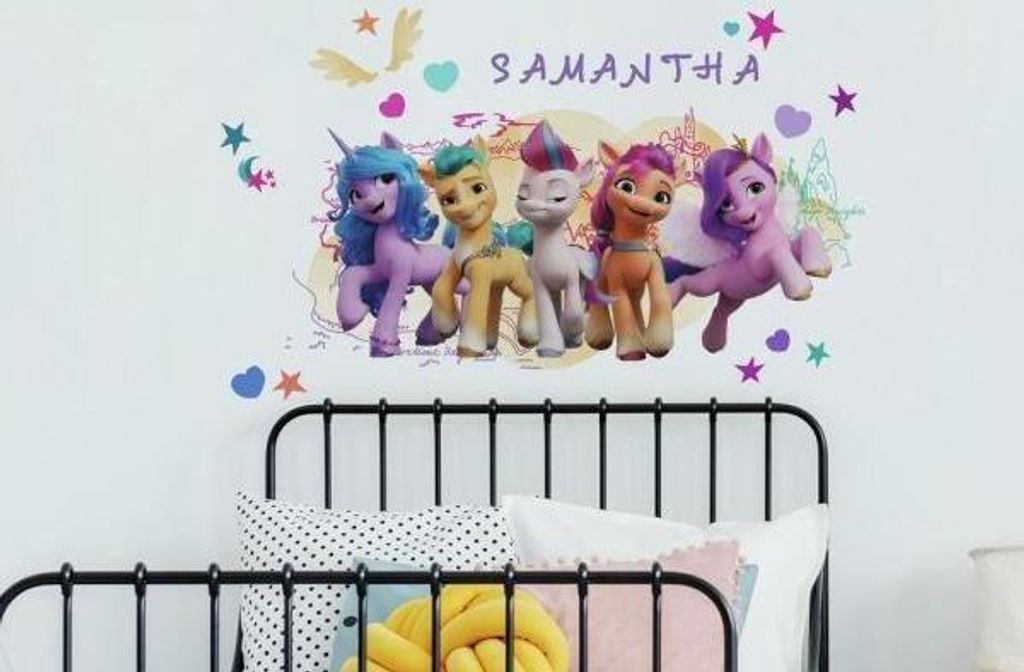 Riesige My Little Pony-Sticker mit Buchstaben des Alphabets