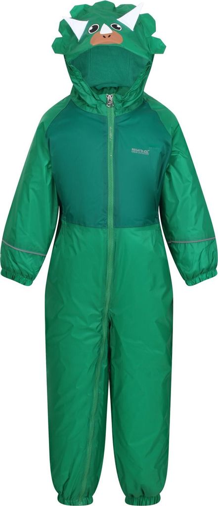 Regatta - "Mudplay III" Regenanzug Wasserfest für Kinder RG6584 (98) (Gummibärchen-Grün)