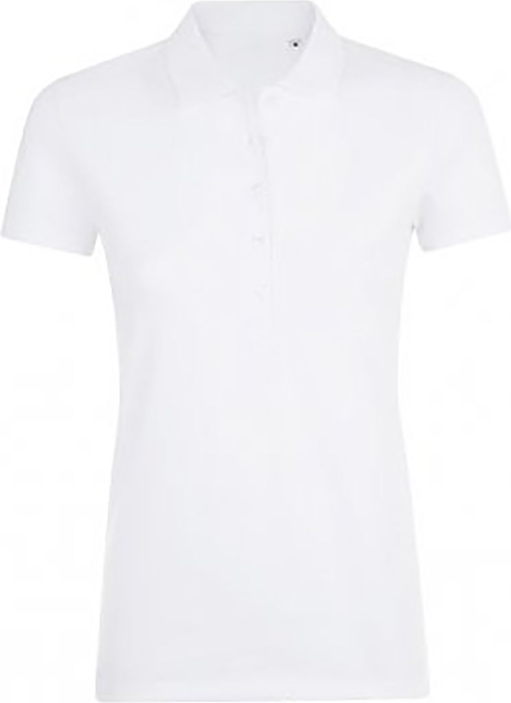 SOLS Damen Phoenix Kurzarm Pique Polo Shirt PC2783 (XL) (Weiß)