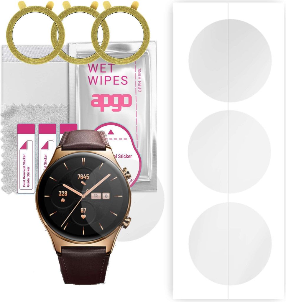 apgo 3 Stück Schutzfolie, klar, kompatibel mit Honor watch Produktbild 
