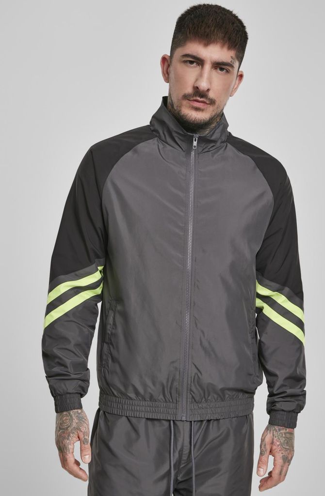 Urban Classics TB3478 | Block Sport Track Jacket Trainingsjacke Herren - Farbe: darkshadow - Größe: XXL