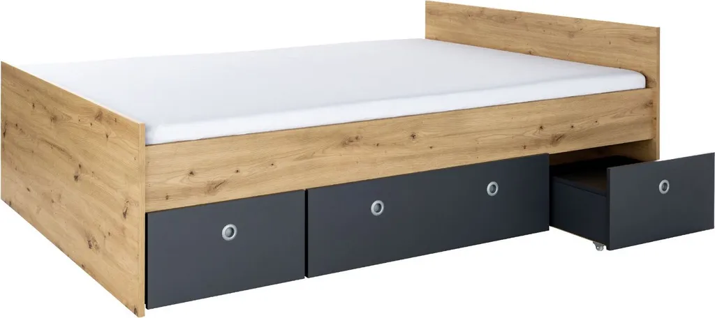 Lit ado 140x200 Alessio surface XXL et caisson amovible gain de place