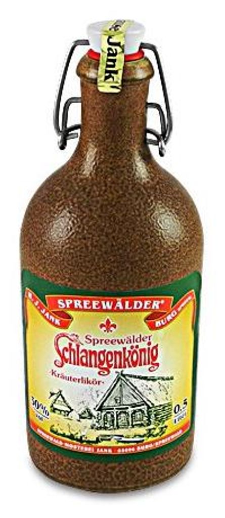 "Spreewälder Schlangenkönig" - Kräuterlikör im Produktbild 