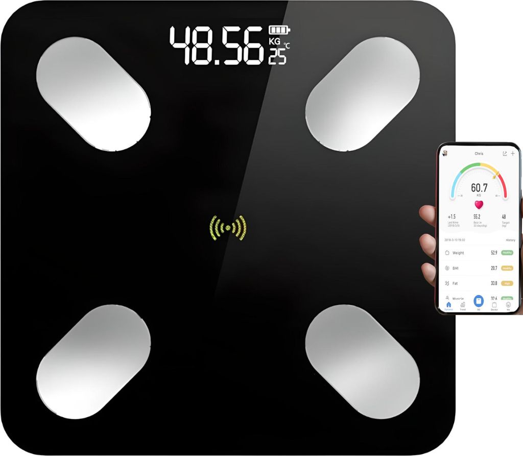 Waga analityczna inteligentna łazienkowa Bluetooth do 180 Zdjęcie produktu 