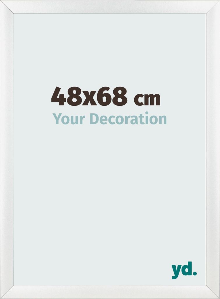 Bilderrahmen, 48x68 cm, Weiß Hochglanz, MDF, Pisa