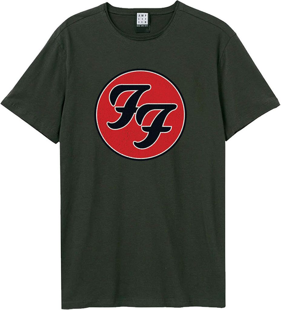 Amplified - "Double F Logo" T-Shirt für Herren/Damen Uni GD839 (3XL) (Holzkohle)
