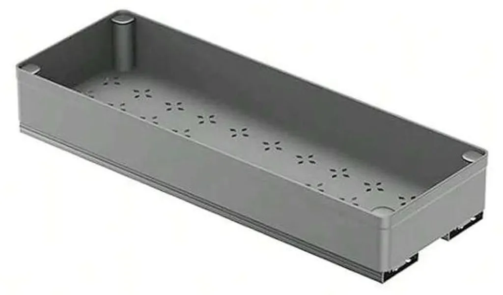 Rangement de placard coulissant et amovible 13 cm gris gain de place