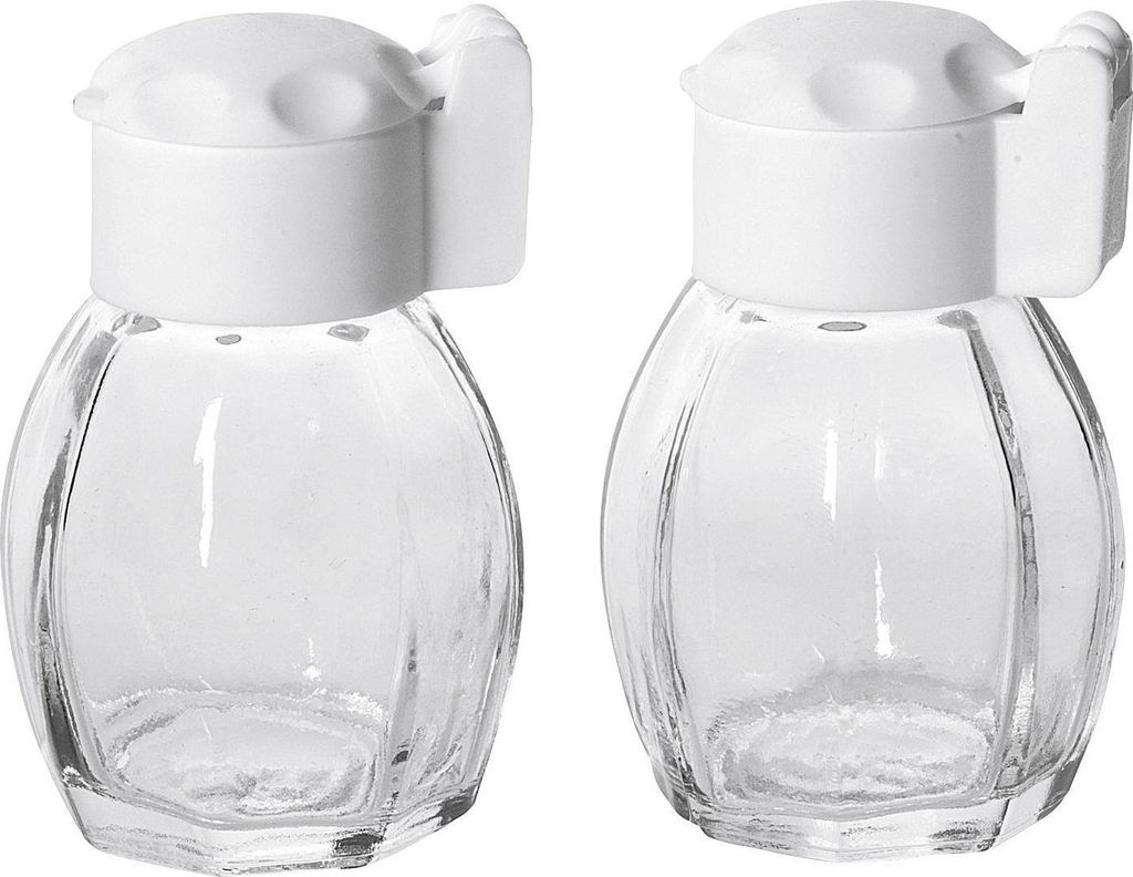 Metaltex Salière & Poivrière avec fermeture à déclic verre Image du produit 