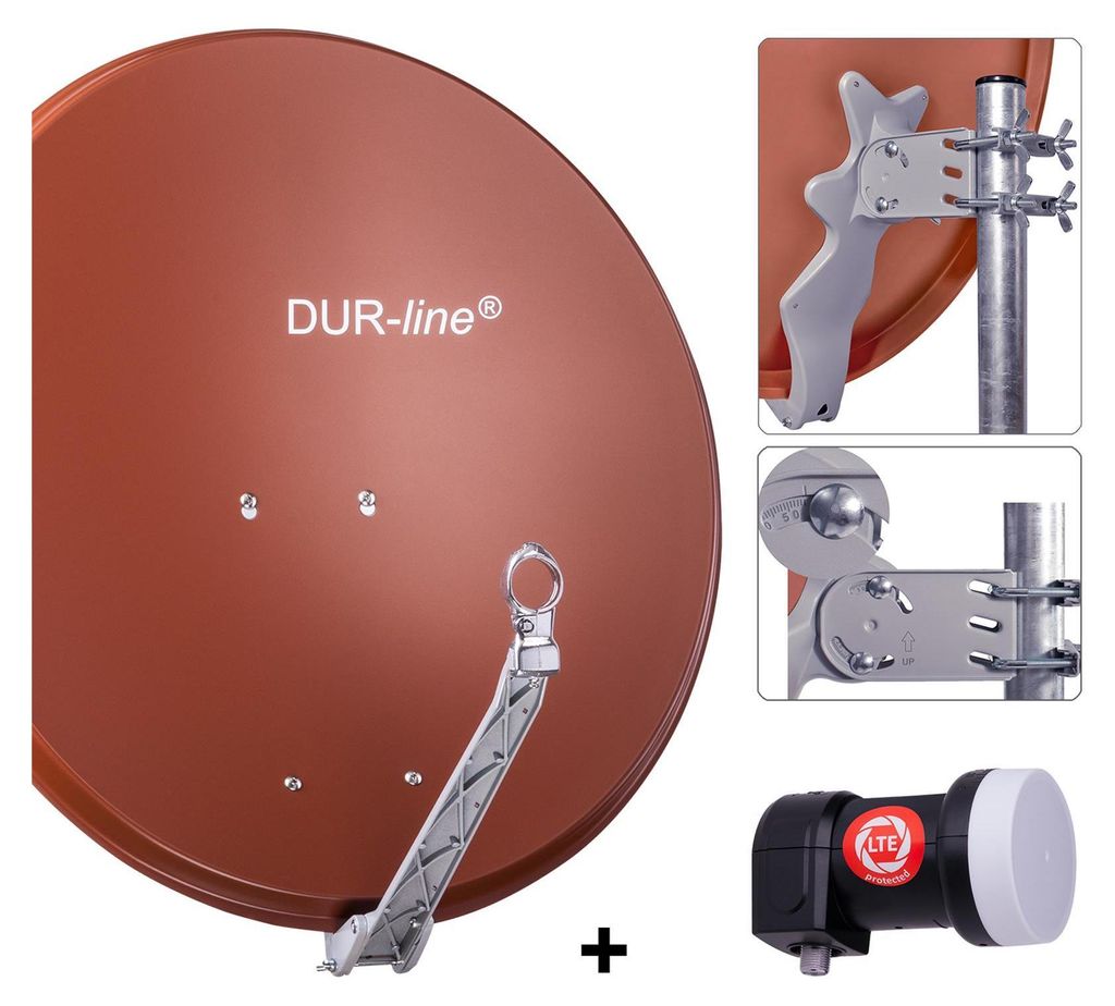 DUR-line Select 75/80cm Komplettanlage ziegelrot + Single Produktbild 