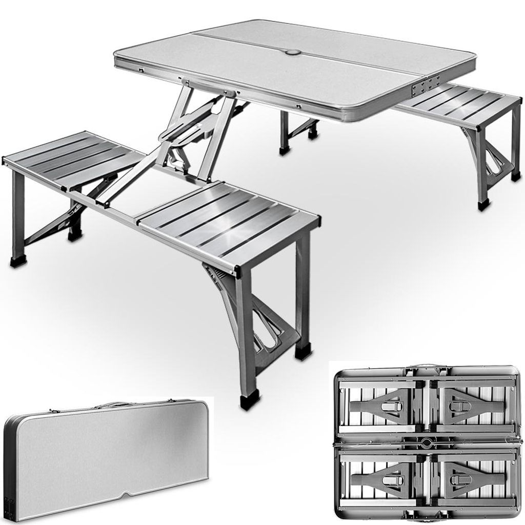 CASARIA® Klapptisch mit Stühlen Wetterfest Klappbar Produktbild 