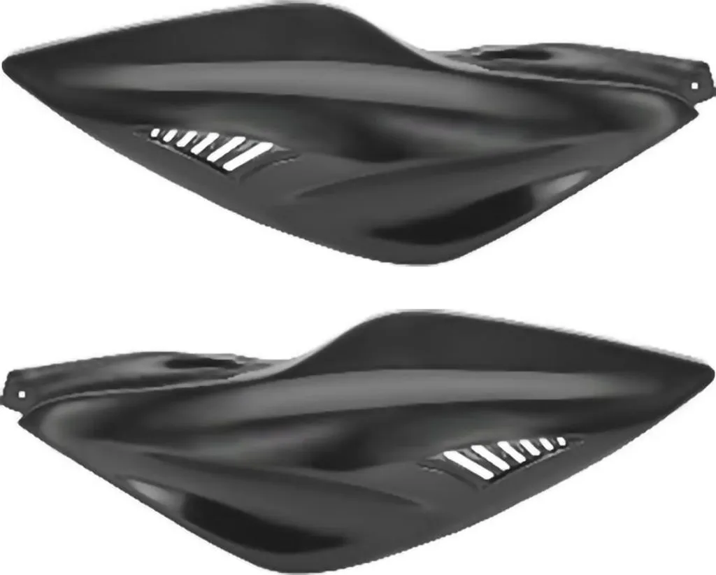 Panneaux latéraux arrière noir mat pour customiser ou réparer moto