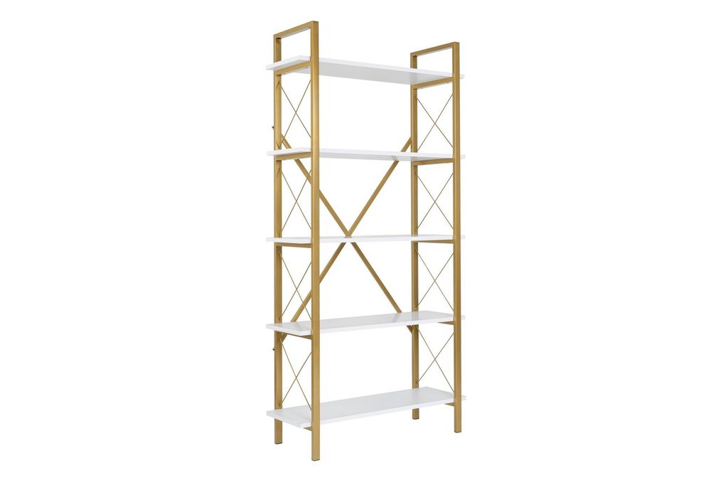 Skye Decor, Elysian - White, Gold, Bücherregale, Weiß, 90 x Produktbild 