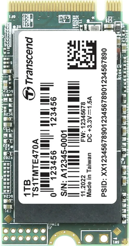Transcend MTE470A SSD M.2 NVMe 1 TB PCIe 3.0 3D NAND - Modèle TS1TMTE470A