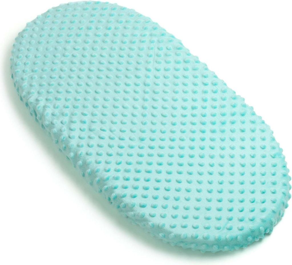 Mint Minky Spannbettlaken mit Gummiband 80x40cm