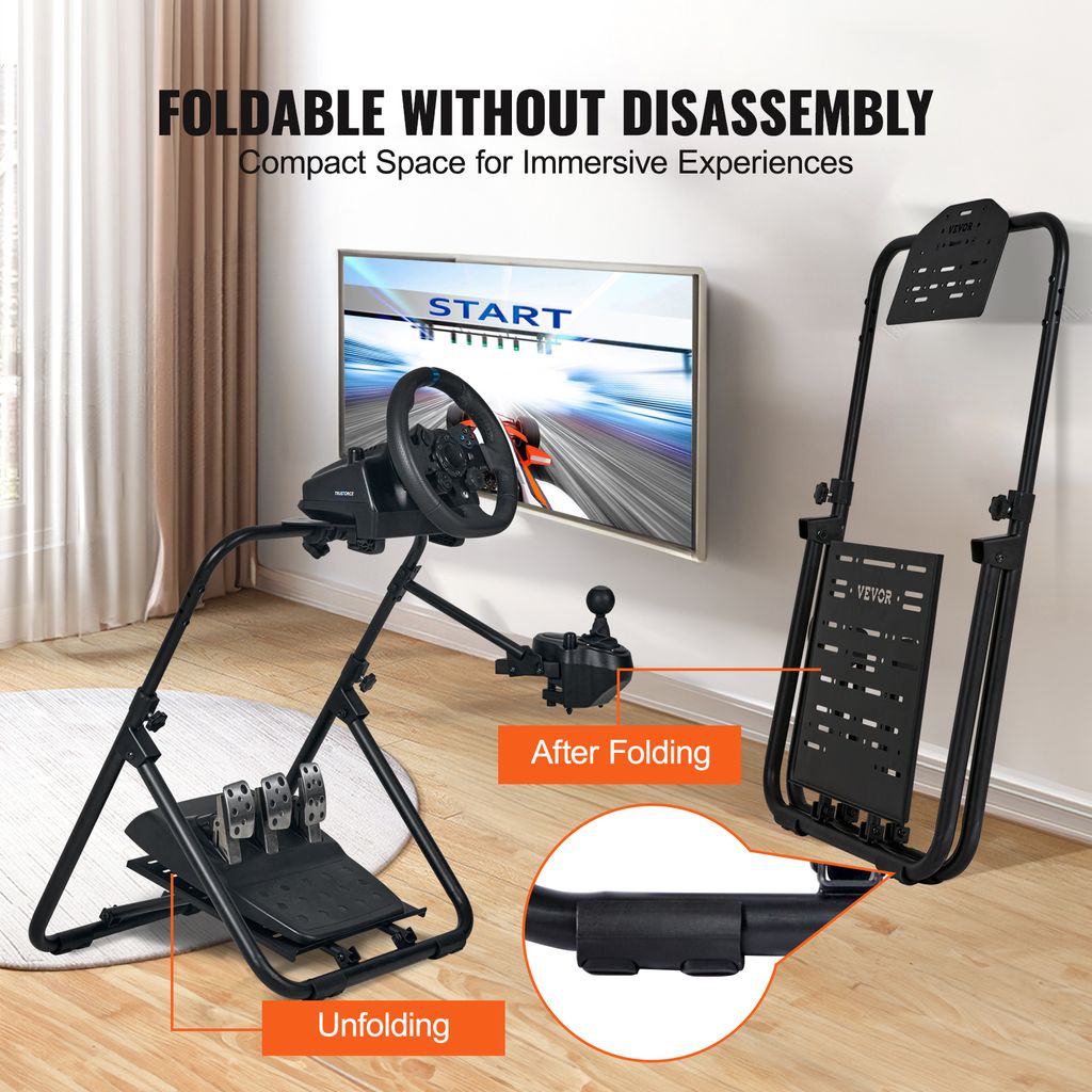 VEVOR Lenkradständer 600–830mm Gamesitz 0°-40° Spielsitz Produktbild 6