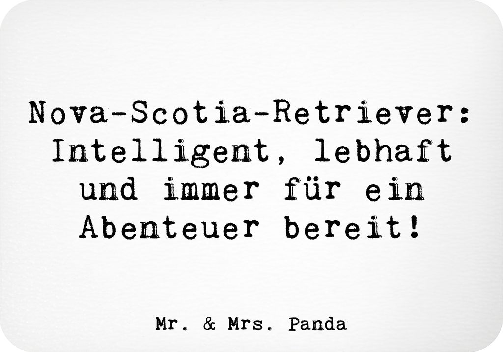 Mr. & Mrs. Panda magnet Spruch Nova Scotia Duck - Weiß - Geschenk, whiteboardmagnet, haftmagnet, Hunde, treuer Freund, Pinnwandmagnet, Notizhalter...