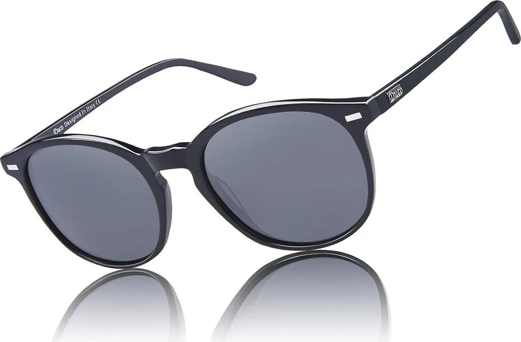 DUCO Retro UV400 Occhiali da sole polarizzati da donna con montatura in acetato vintage