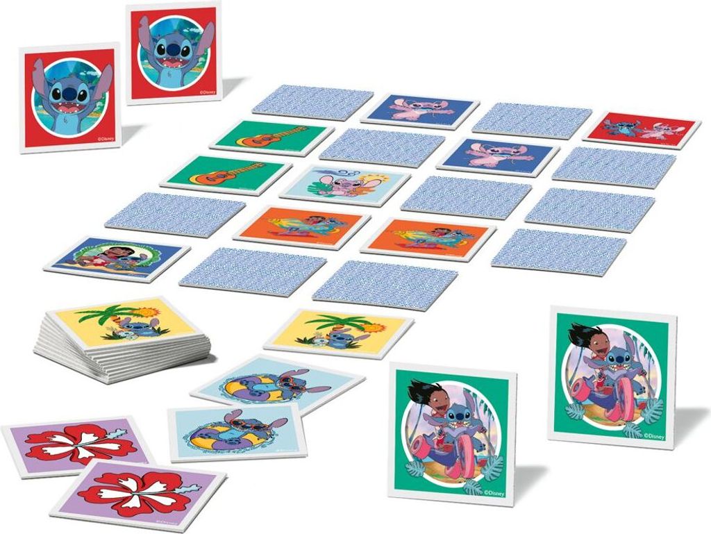 RAVENSBURGER Pexeso Disney: Stitch, 48 Karten Produktbild 