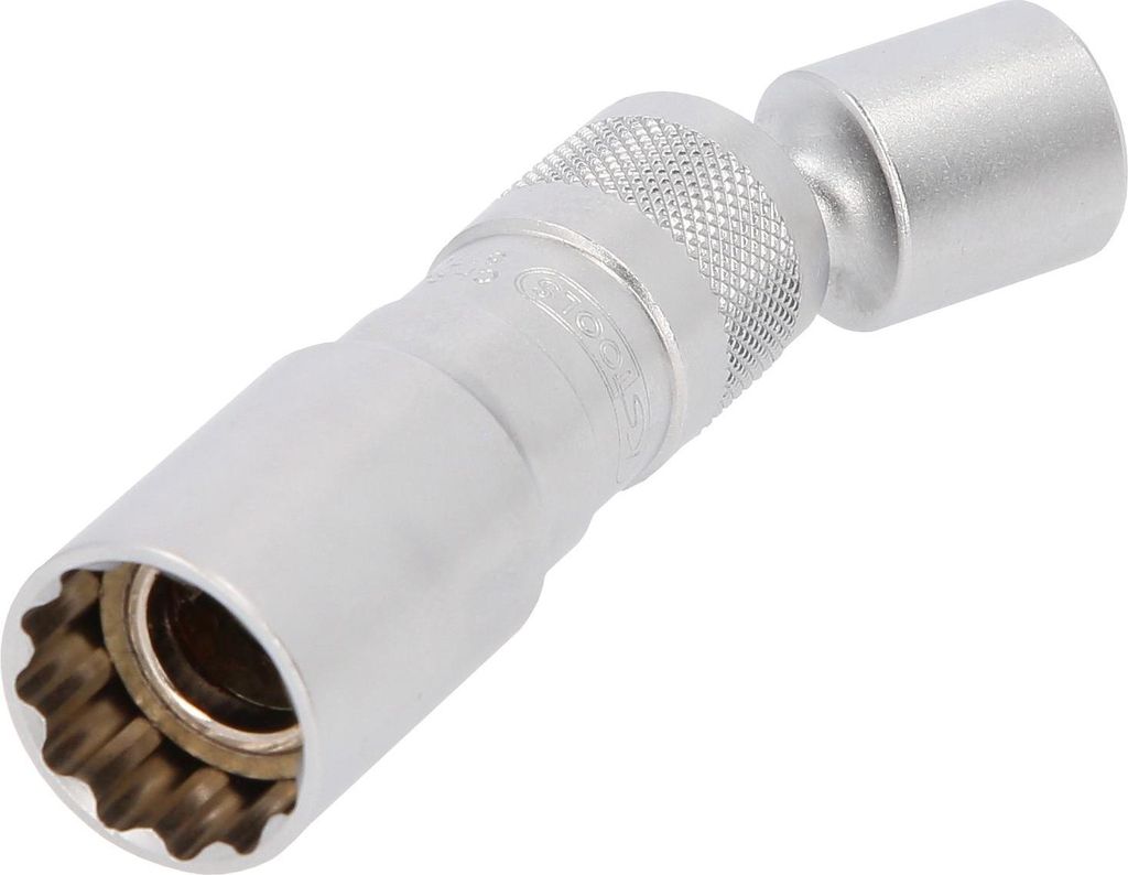 3/8" Zündkerzen-Stecknuss, mit Gelenk, magnetisch, 18 mm