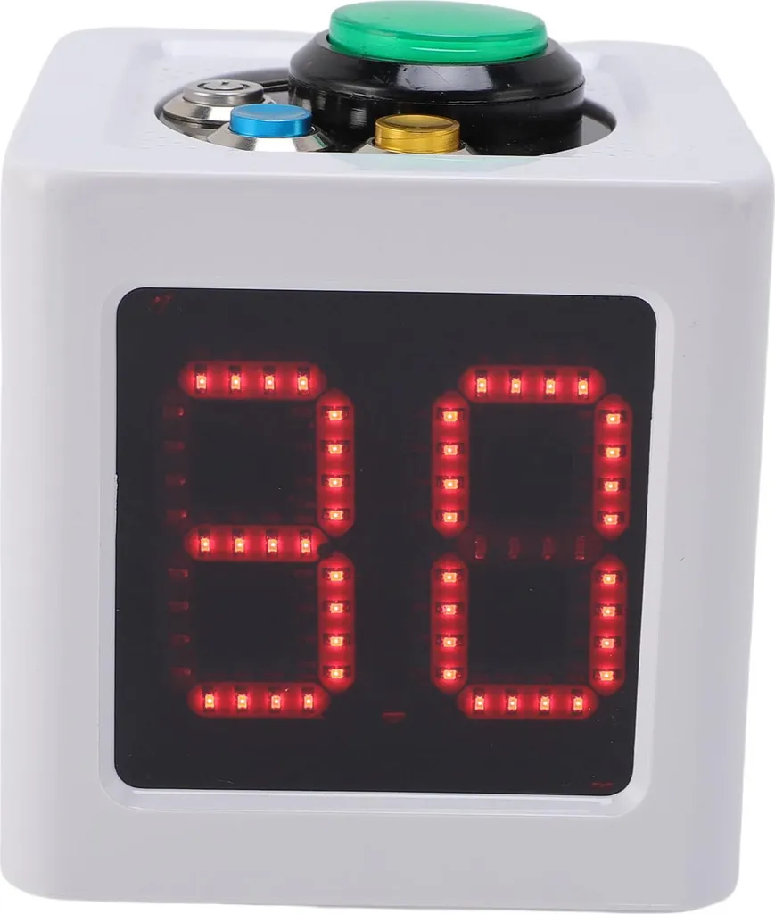 Chronomètre Cube Blanc pour Échecs et Poker - Précision Seconde Près