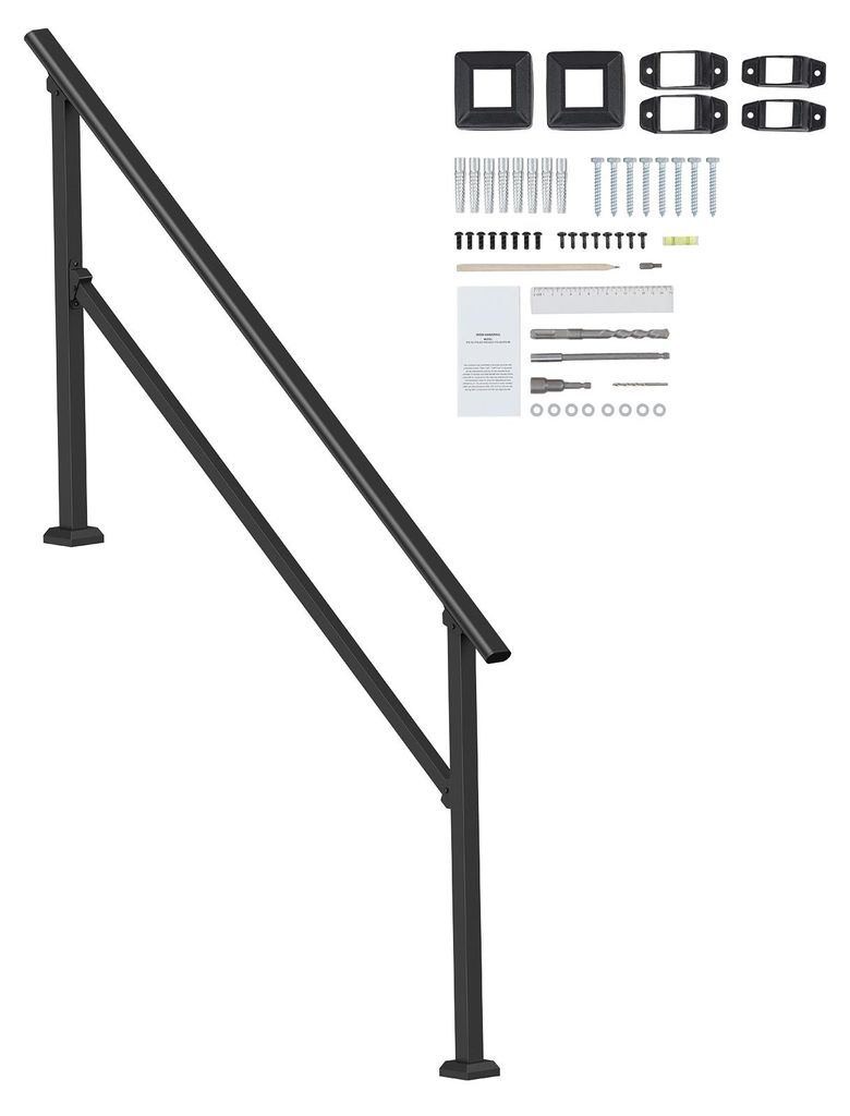 Kit corrimano SucceBuy per scale a 5 gradini, robusto Immagine del prodotto 