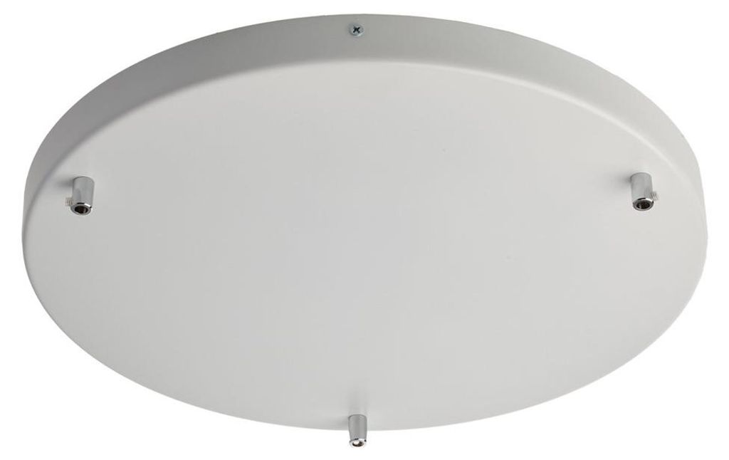 Rosone Rosone multicavo in ferro bianco d. 40 con 3 fori Immagine del prodotto 