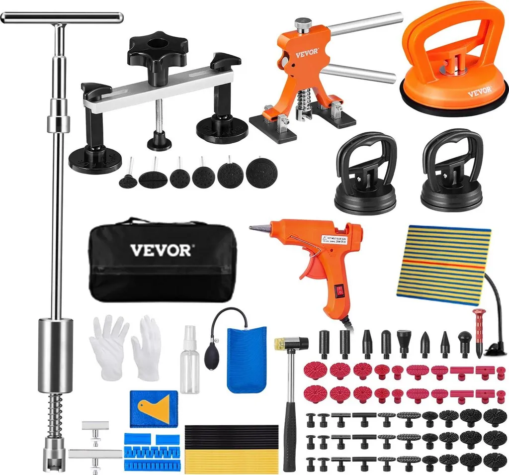 StickersLab Kit PDR 11 Pezzi Per Riparazione Ammaccature Auto Senza Vernice – Con Estrattore E Ventose - 2