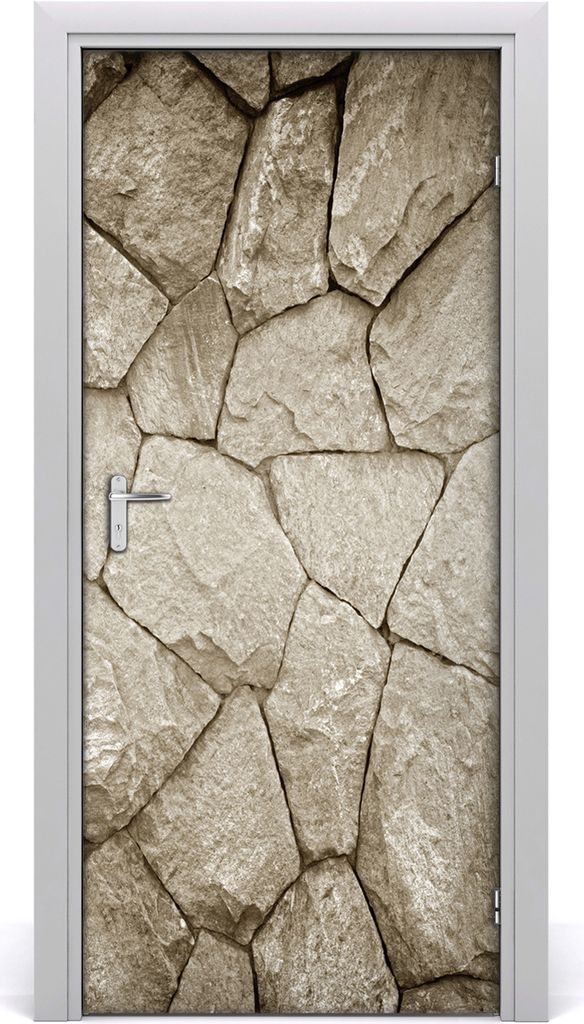 Tulup Türaufkleber 95x205 cm Dekorative Aufkleber Selbstklebend Wasserdichte Tapete Abnehmbar Schlafzimmer Wohnzimmer Wohnkultur - Steinwand