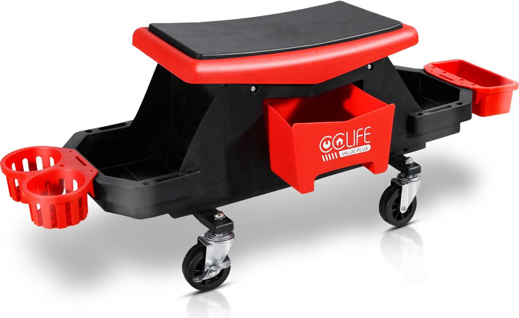 CCLIFE Werkstatthocker Werkstatt Rollsitz Garagenhocker mit Produktbild 