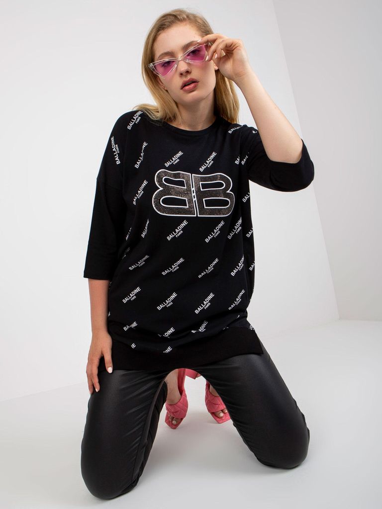 Relevance Langes Sweatshirt für Damen Kenga schwarz Universal