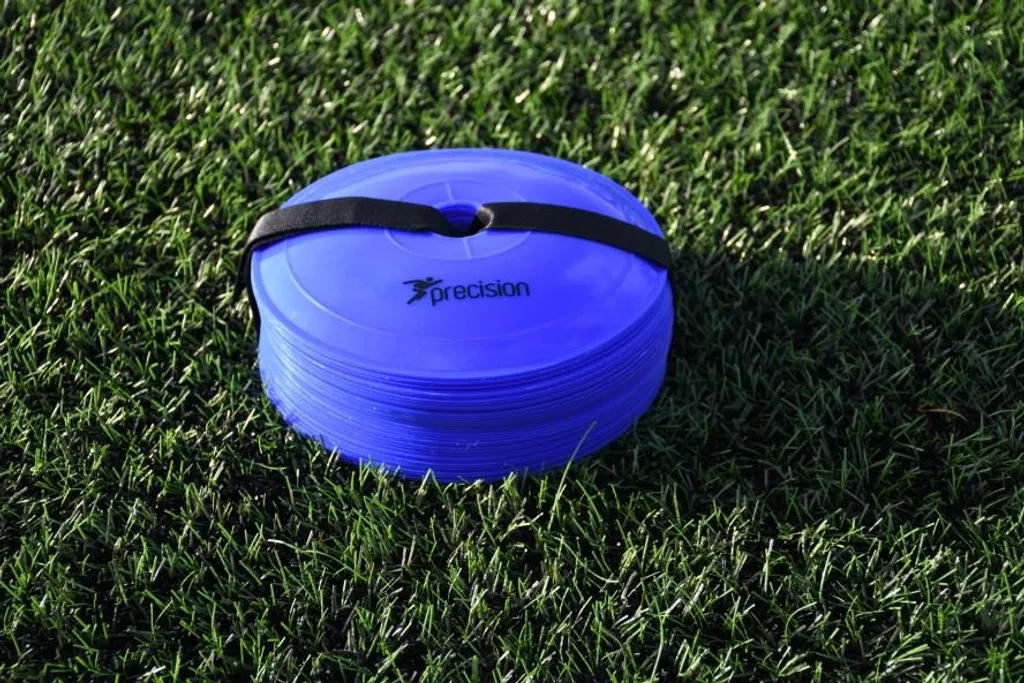 Coupelles d'entraînement Precision Plate bleu - Set de 40 marqueurs sport