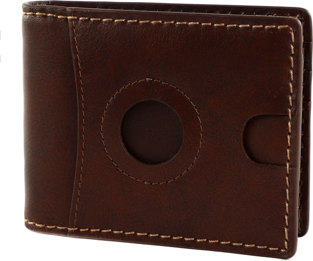 Portefeuille pince à billets Picard en cuir marron pour homme élégant