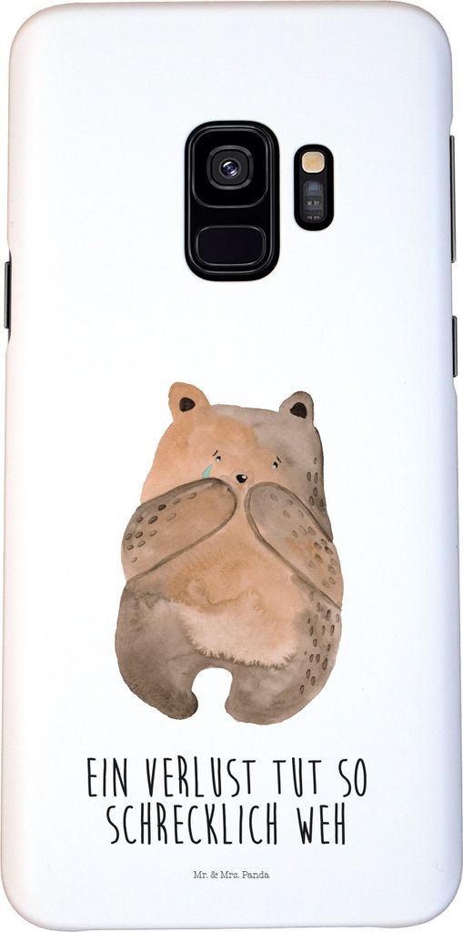Mr. & Mrs. Panda Samsung Galaxy S9 Handyhülle Bär Verlust - Weiß - Geschenk, Handy Schutzhülle, Cover, Smartphone Hülle, Teddy