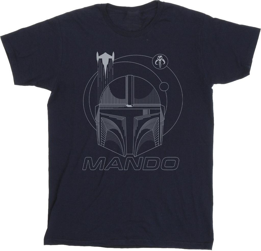 Star Wars - "The Mandalorian" T-Shirt für Jungen BI37770 (116) (Marineblau)