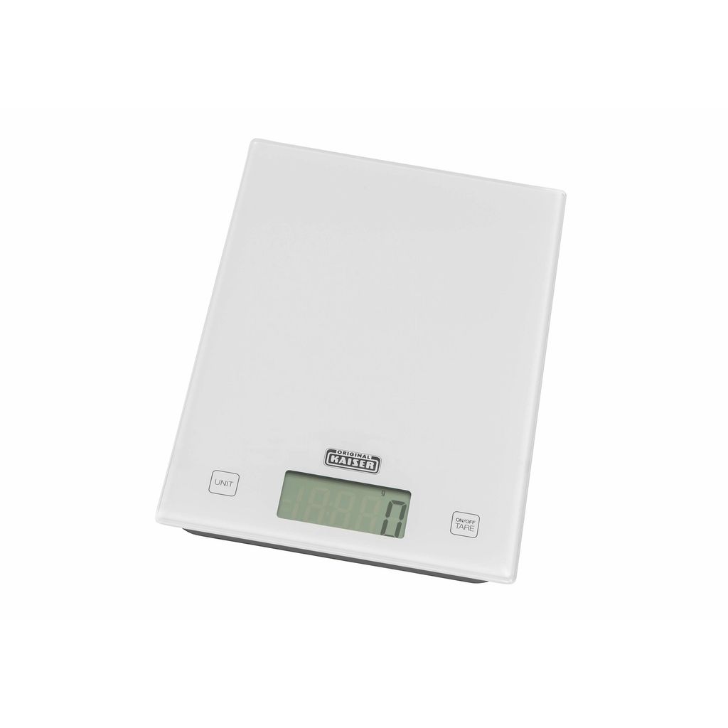 Kaiser Back-/ Küchenwaage digital weiß Pâtisserie