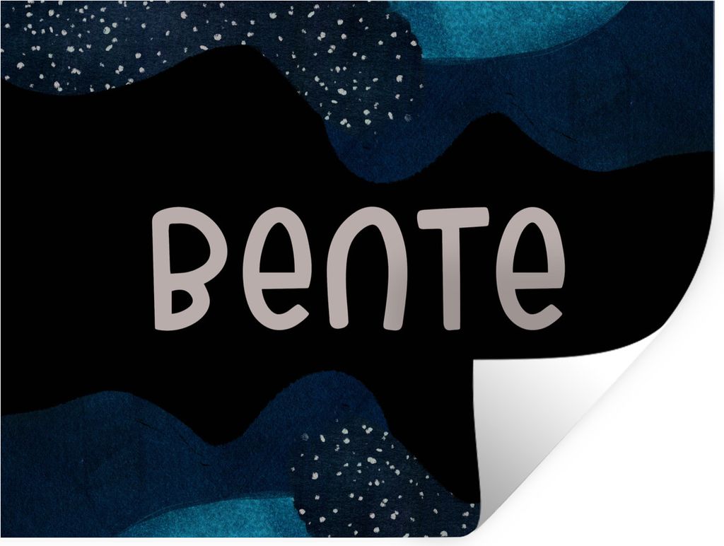 MuchoWow Wandtattoo Wandsticker Wandaufkleber Bente - Pastell - Mädchen 120x90 cm Selbstklebend und Repositionierbar - Aufkleber