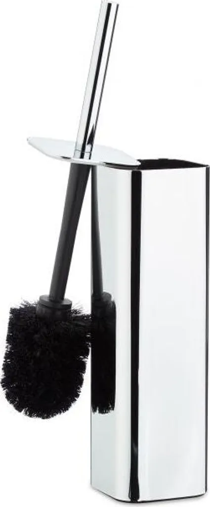 Porte-brosse de toilette mural en inox brossé - Design moderne compact
