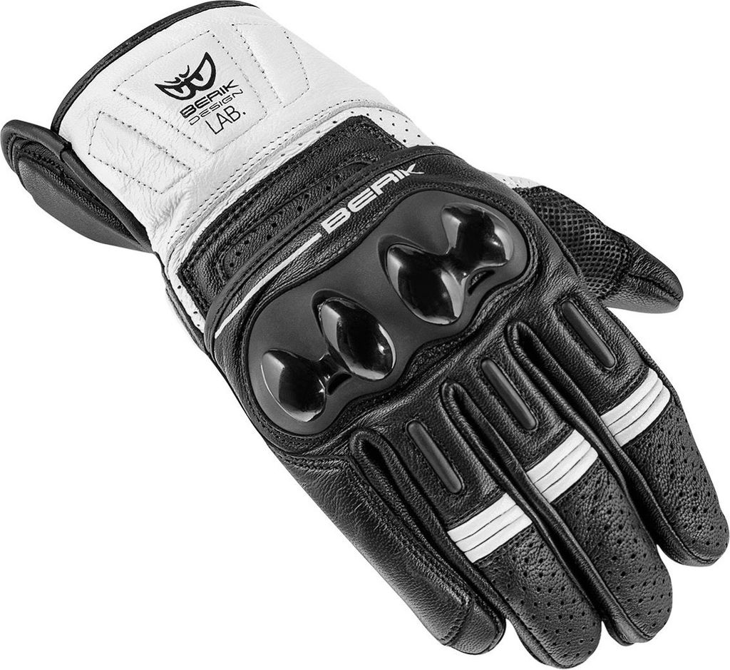 Berik TX-2 Motorradhandschuhe, weiß/schwarz, 3XL